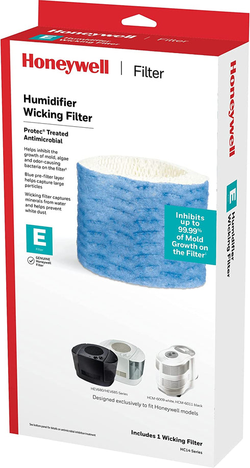 Honeywell HC14PF1 Replacement Wicking Filter E, 1 pack, white