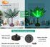 LED Lighted Palm Tree Luau Party Decorations, St. Patrick's Day 17.3In Tabletop Artificial Palm Tree Green Lights, Prelit Bonsai Tree Battery USB Powered for Tropical Hawaiian Party Home Table Decor