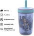 Zak Designs Disney Frozen II Movie Kelso Tumbler Set, Leak-Proof Screw-On Lid with Straw, Made of Durable Plastic and Silicone, Perfect Bundle for Kids (Frozen 2 Olaf, 15 oz, BPA-Free, 2pc Set)