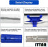 ITTAR Window Squeegee Cleaning Tools, 2 in 1 Window Washing Squeegee with Extension Pole 58'' Long Handle for Window Shower Glass Door Household Tool