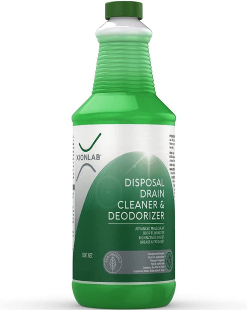 Garbage Disposal Cleaner and Deodorizer Green Enzyme Drain Cleaner Attacks Odor Source with Advanced Bio-Linking Technology - Perfect for Kitchen Sink, Shower Drain, Bathroom Sink, Utility Sink 32 oz