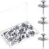 Double Headed Picture Hangers Nails Small Head Thumb Tacks Wall Hanging Picture Photo Hanging Hook Pins for Home Office Hanging Picture Photo Decorations (Silver,25 Pieces)