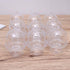 BESTONZON 12pcs Mini Candy Box Plastic Mini Cake Stand Chocolate Cupcake Candy Display Plate with Lid Birthday For Wedding Party Supplies, 3.15x2.16x2.16in (Tranparent)