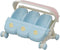 Calico Critters Triplet Stroller, Accessory for Triplet Babies , Blue