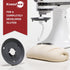 KneadAce Dough Hook Shield For Kitchen Aid - Prevents Your Dough from Climbing Up and Clogging Up Your Mixer Mess Free Mixer Accessory Compatible With Most KitchenAid C Shape Dough Hooks (Dark Grey)