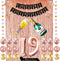 Cheers To 19 Years Banner and Balloons Happy 19th Birthday Sash and 19th Number for 19 Years Old and Anniversary Party Decorations