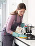 LANON Wahoo 3 Pairs PVC Household Cleaning Gloves, Reusable Unlined Dishwashing Gloves, Non-Slip, Medium