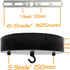 Sturkit 7.9inch Ceiling Canopy Kit with Hook, Ceiling Plate for Pendant Light with All Mounting Hardware,Black