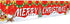 Ushinemi Merry Christmas Banner Xmas Party Decorations for Outdoor Outside Yard Decor Sign, 9.8X1.6 Feet