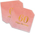60th Birthday Decorations for women Party Supplies Napkins,Cups,Plates,Straws - 24 Sets