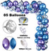 Winrayk 109PCS Outer Space Birthday Party Decoration Metallic Balloon Garland Arch Kit with Happy Birthday Galaxy Rocket Astronaut Moon Star Foil Balloons for Boy Kid Birthday Party Decoration Supply