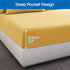 HOMEIDEAS Queen Size Bed Sheets - 4 Piece Set (Gold) - Extra Soft Brushed Microfiber 1800 Bedding Sheets, Deep Pocket, Wrinkle & Fade Free