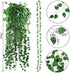 CEWOR 24 Pack 173ft Fake Vines for Hanging Decor Artificial Greenery Garland Fake Leaf Vines Hanging Plants Greenery Wall Backdrop for Home Bedroom Wedding Decoration Jungle Theme Party Supplies