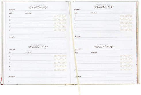 C.R. Gibson White"Wine Tasting Journey" Guided Journal, 6.5'' W x 8'' L, 200 Pages