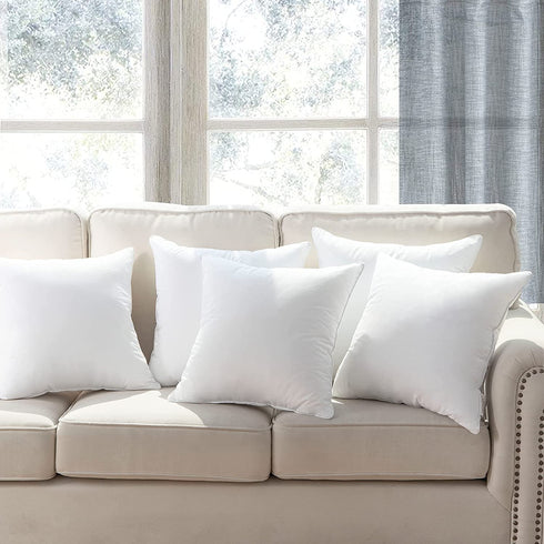 Phantoscope 22x22 Pillow Insert - Throw Pillow Insert with 100% Cotton Cover - 22 Inch Square Form Pillow Sham Stuffer - Decorative Couch Cushion Pillow