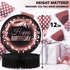 Birthday Table Centerpiece Decorations -5-Pack Double Sided Cardstock & Tissue Paper Honeycomb Happy Birthday Decoration - 12 Rose Gold Birthday Party Decorations Centerpieces for Table Decorations
