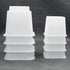 HomeRoots Bed Risers Set of 8 Heavy Duty Plastic 3, 5 or 8 Inch Adjustable Risers for Bed, Furniture Sofa, Table, and Chair - White