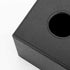 Luxspire PU Leather Tissue Box Cover, Roll Tissue Holder, Modern Square Paper Facial Tissue Holder Case Dispenser Napkin Organizer for Bathroom Counter Tops Bedroom Car, Tissue Box Covers - Black
