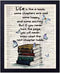 BOOK LOVER GIFT old Book Art Print, Literary Quotes Gift Ideas for Book Lover, Book Quote wall art decor 8x10 Unframed