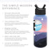 Simple Modern Water Bottle with Straw Lid Vacuum Insulated Stainless Steel Metal Thermos | Reusable Leak Proof BPA-Free Flask for Gym, Travel, Sports | Summit Collection | 32oz, Alpenglow
