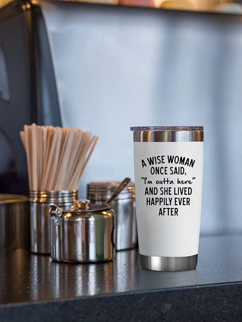 Retirement Gifts For Women 2022 - Retired Gifts For Women - Female Retirement Gifts - Coworker Leaving Gifts, Farewell Gifts, Goodbye Gift For Women, Colleagues, Coworkers, Friends - 20 Oz Tumble
