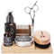 Beard Caddy Organizer for Grooming Products - Men's Bathroom Organizer Display Stand - Beard Product Holder for Your Beard Oil, Balm, Wash, Comb, Brush & Scissors, Striking Viking (1 Piece Caddy)