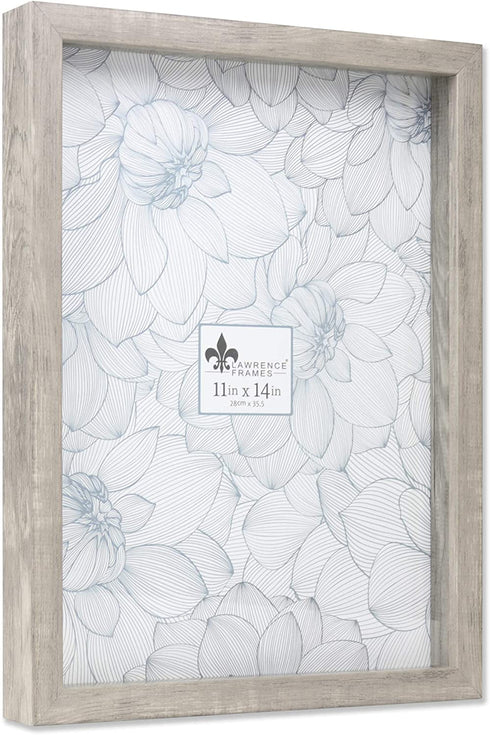 Lawrence Frames 785111 Shadow Box Frame, 11x14, Natural Gray