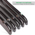 Nature Smile Solid Gugertree Wood Shirt and Dress Hangers with Notches with Anti-Rust Chrome Hook Pack of 10 (Walnut)