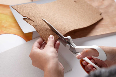 Fiskars 10 Inch Amplify Mixed Media Shears, 10-Inch, White, Model:171020-1001