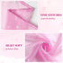 Wubodti Star Pink Curtains for Nursery- 2 Panels of Semi Sheer Privacy Curtain Drapes with Silver Starry Stars, Rod Pocket Pastel Light Filter Window Treatments for Girls Baby Kids Room,63 Inches