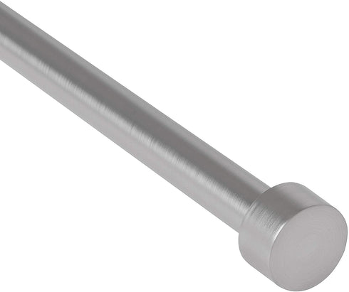 Umbra Cappa, ¾ Adjustable Curtain Rod for Windows 36 to 72 Drapery Rod, Nickel (244993-411-REM)