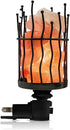 Himalyan Glow Himalayan Glow Natural Pillar Style Salt Lamp Night Light with Pink Salt Chunks | 360 Degree Rotatable Wall Plug,Nightlight Unique Lighting Ambiance