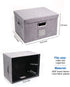 File Storage Organizer, Collapsible Office File Boxes with Lid, Linen Filing Hanging Folder Document Organizers for Letter/Legal Size with Slide Rails