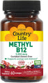 Country Life Methyl B-12 Capsules, 5000 Mcg, 60 Count