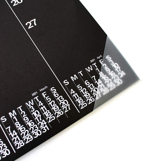 2022 The Desk Pad Calendar Months Alternate Black and White Wall Calendar Large Monthly Wall Planner