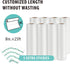 Happy Seal Vacuum Sealer Bags 8x25 8 Rolls for Food Saver, Commercial Grade, BPA Free, Heavy Duty, Great for vac Storage,Meal Prep or Sous Vide