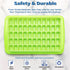 Ice Cube Tray with Lid and Bin for Freezer, Easy Release 55 Nugget Ice Tray with Cover, Storage Container, Scoop. Perfect Small Ice Cubes Trays & Mold. Flexable Durable Plastic, BPA Free