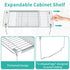 Cabinet Shelf Organizers, Expandable Shelf Organizer, Adjustable 16.7"-24.8" Length Thickened Pantry Shelf Cabinet Organizers and Storage for Kitchen Cupboard Bathroom Counter