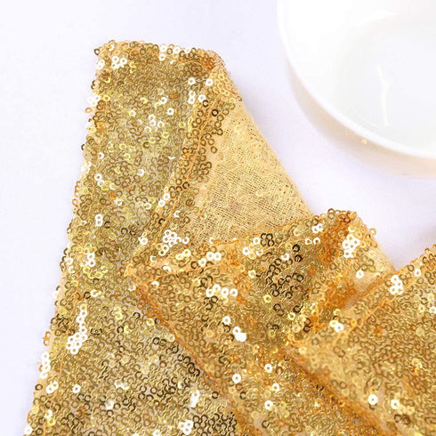 Trlyc Sequin Curtains Backdrops Glitter Gold Backdrop 2 Panels 2FTx8FT
