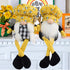 17 Inch Bumble Bee Chef Gnome Swedish Honey Bee Elf Doll Plush Table Bee Shelf Spring Gnome for Farmhouse Kitchen Decor (Bee-A)