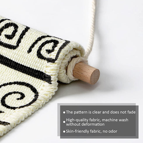 Weldomcor Macrame Woven Wall Hanging Tapestry Trippy Boho Wall Art Decor Chic Home Bohemian Tapestries Mysterious for Bedroom Aztec Apartment Dorm Room Decoration