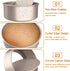 CHEFMADE Bakeware Round Cake Pan, 8-Inch with Removable Loose Bottom Nonstick & Quick Release Coating Chiffon Bakeware for Oven and Instant Pot Baking (Champagne Gold)