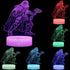 SNOMYRS LED Superhero Night Light 3D with Remote Control and Smart Touch 16 Color Changing Decoration Light Boy Gift