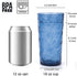 18-ounce Acrylic Hiball Glasses Plastic Tumbler, set of 8 Multicolor