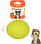 LaRoo Squeaky Dog Ball Toy, Durable Natural Rubber Squeaker Ball Floating Throwing Training, Teeth Cleaning Chew Toy for Pet Small Medium Large Dogs (6.5cm Green)