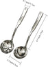 NAJMECHOY 2 Pieces Slotted Spoon and Soup Spoon 304 Stainless Steel Thicken , Serving Spoons, Mirror Finish