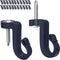 (24-Pack- Hooks)Q-Hanger Hooks ,Screw in Hook, for Oudoor New Year Party,Easy Release Wire,Light Hooks, String Light Hooks.