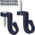 (24-Pack- Hooks)Q-Hanger Hooks ,Screw in Hook, for Oudoor New Year Party,Easy Release Wire,Light Hooks, String Light Hooks.