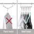 KLEVERISE 4 Pack Space Saving Hangers - 12 Slots Stainless Steel Clothes Hangers Magic Cascading Hangers - Clothing Closet Space Saving Storage Organizers