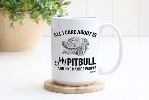 Pitbull Mom Gifts Mugs For Christmas Women Men Dad Decor Lover Decorations Stuff I Love Pitbull Coffee Accessories Talking Art Apparel Funny Birthday Gift Home Supplies Products Dog Coffee Cup Mugs
